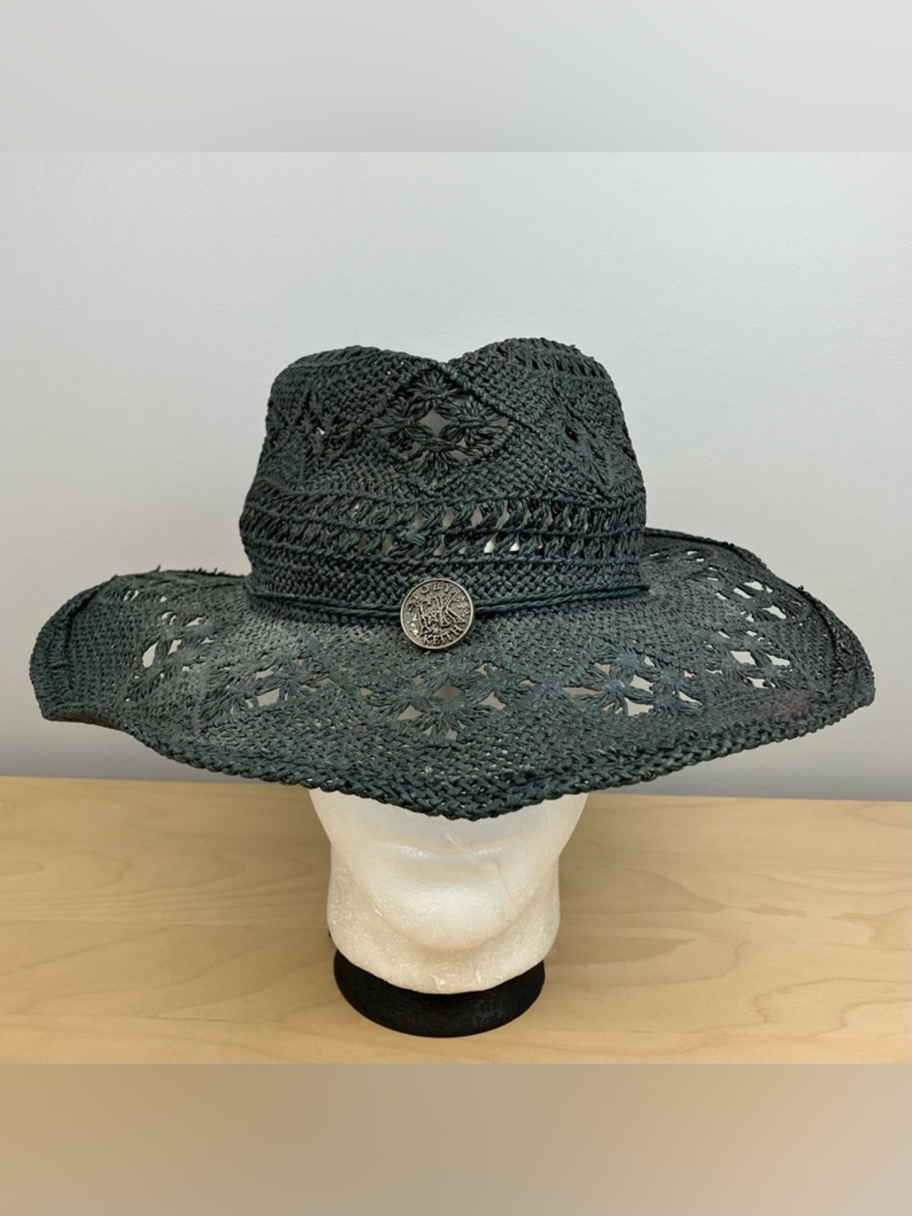 Toby Keith Brand Cowboy Western Hat 100% Paper Floppy Wide Brim Black